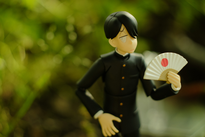 ツバキアキラが撮った、figma、R・田中一郎。あ〜るくんには、外もよく似合います。