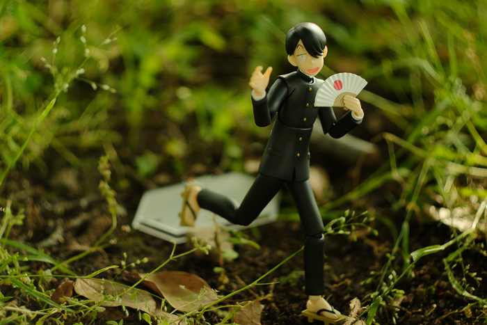 ツバキアキラが撮った、figma、R・田中一郎。あ〜るくんには、外もよく似合います。